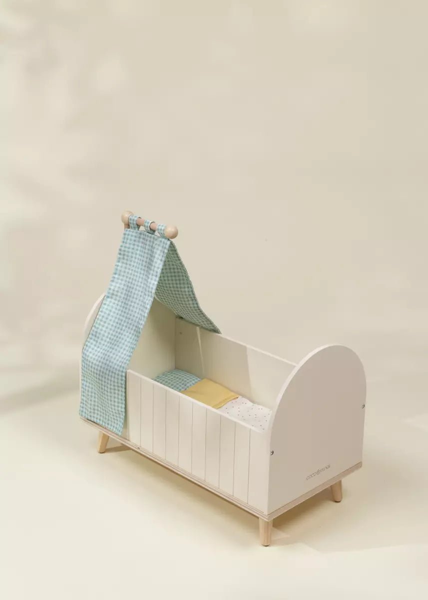 Coco Village Wooden Doll Crib & Accessories - Image 2