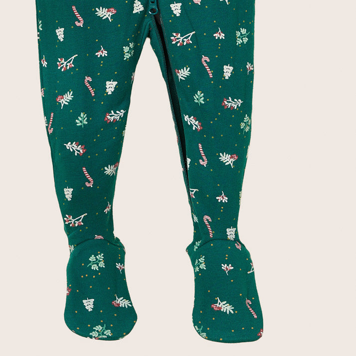 rise little earthling Holiday Sleeper BUHSL00 - Red Stripe / 0-3m - Image 3