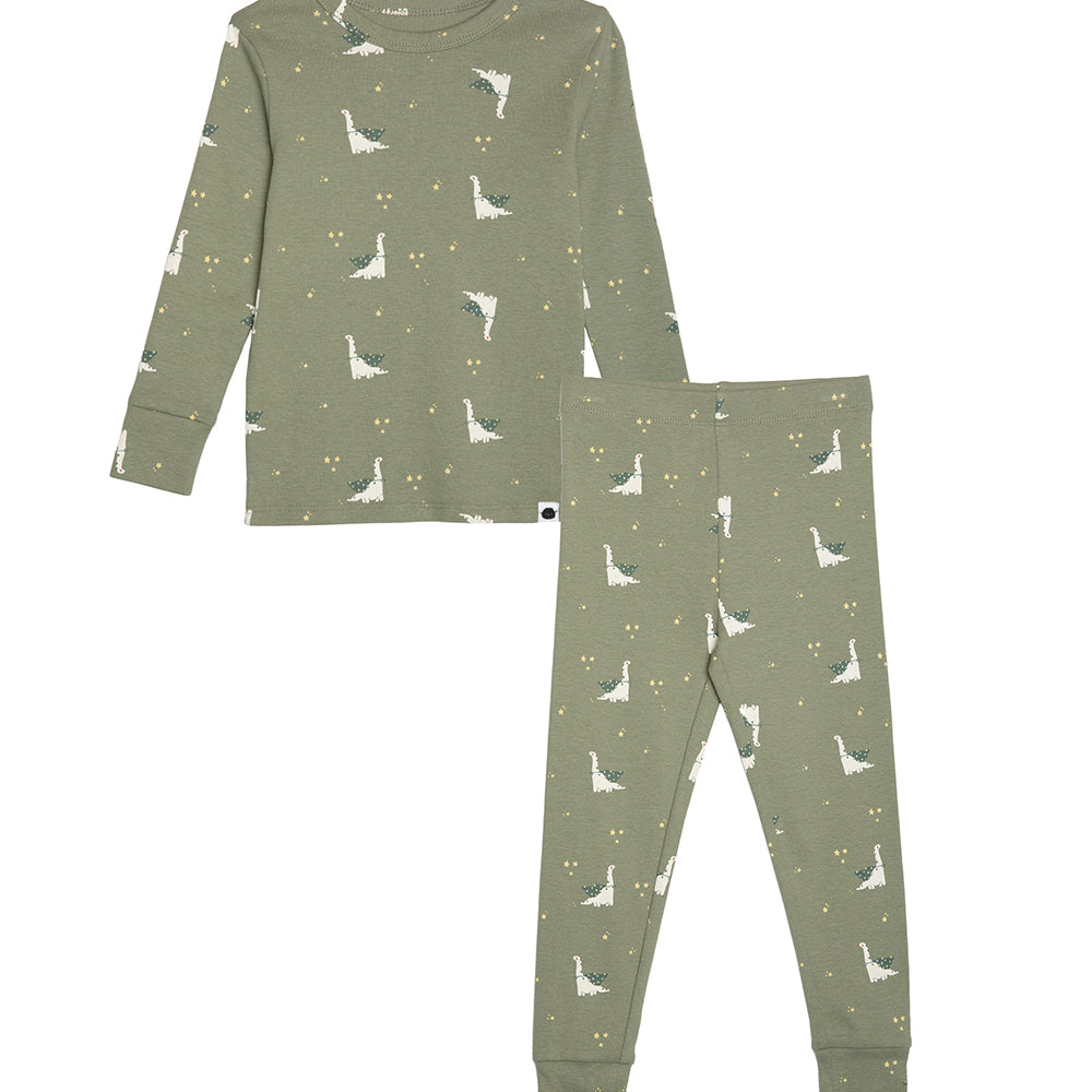 rise little earthling Long Sleeve 2 Piece Sleep Set TGFSL00 - Hazel Dino / 18-24M - Image 15