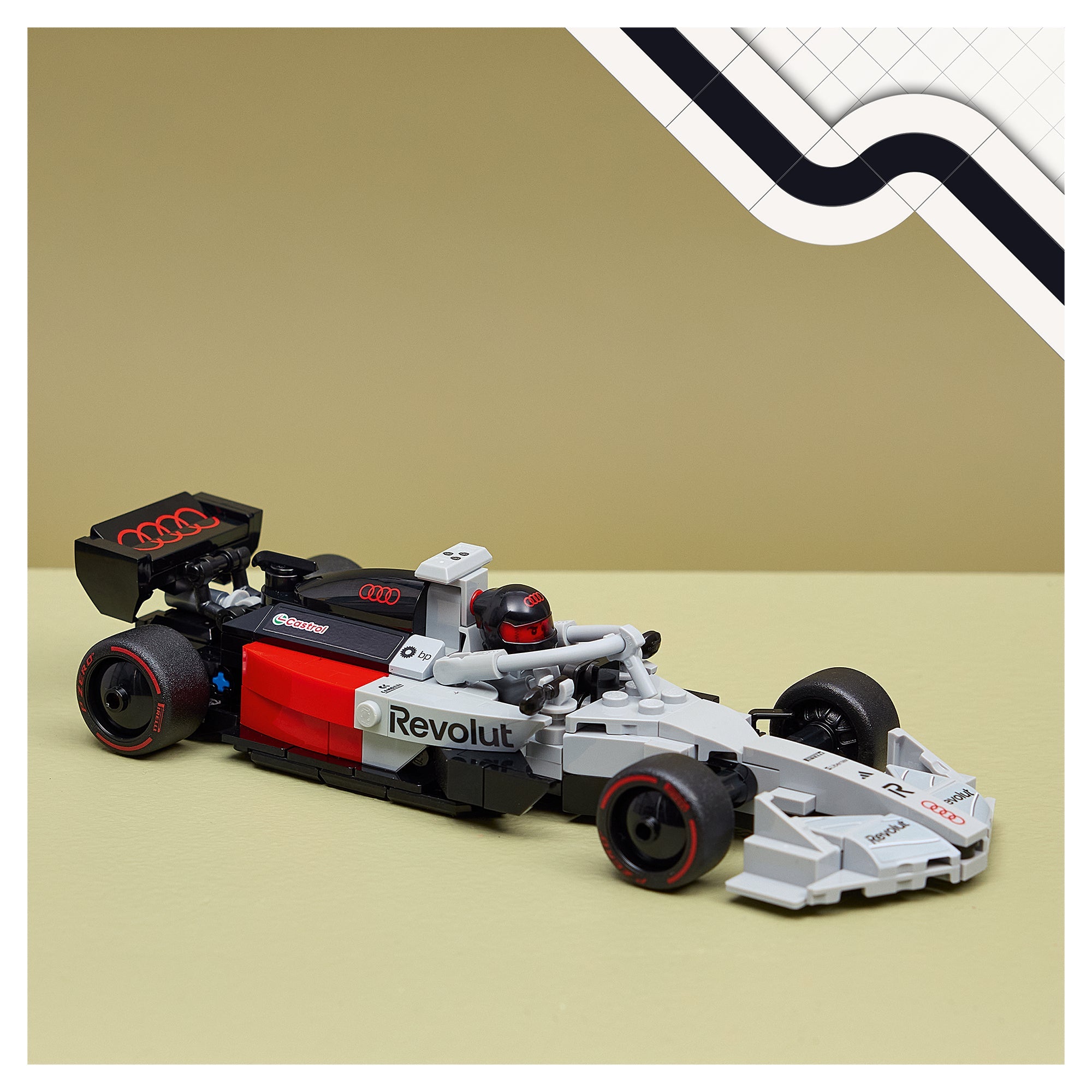 LEGO® Formula 1 LEGO® Speed Champions Audi Revolut F1 Team R26 Race Car 77259 - Image 3