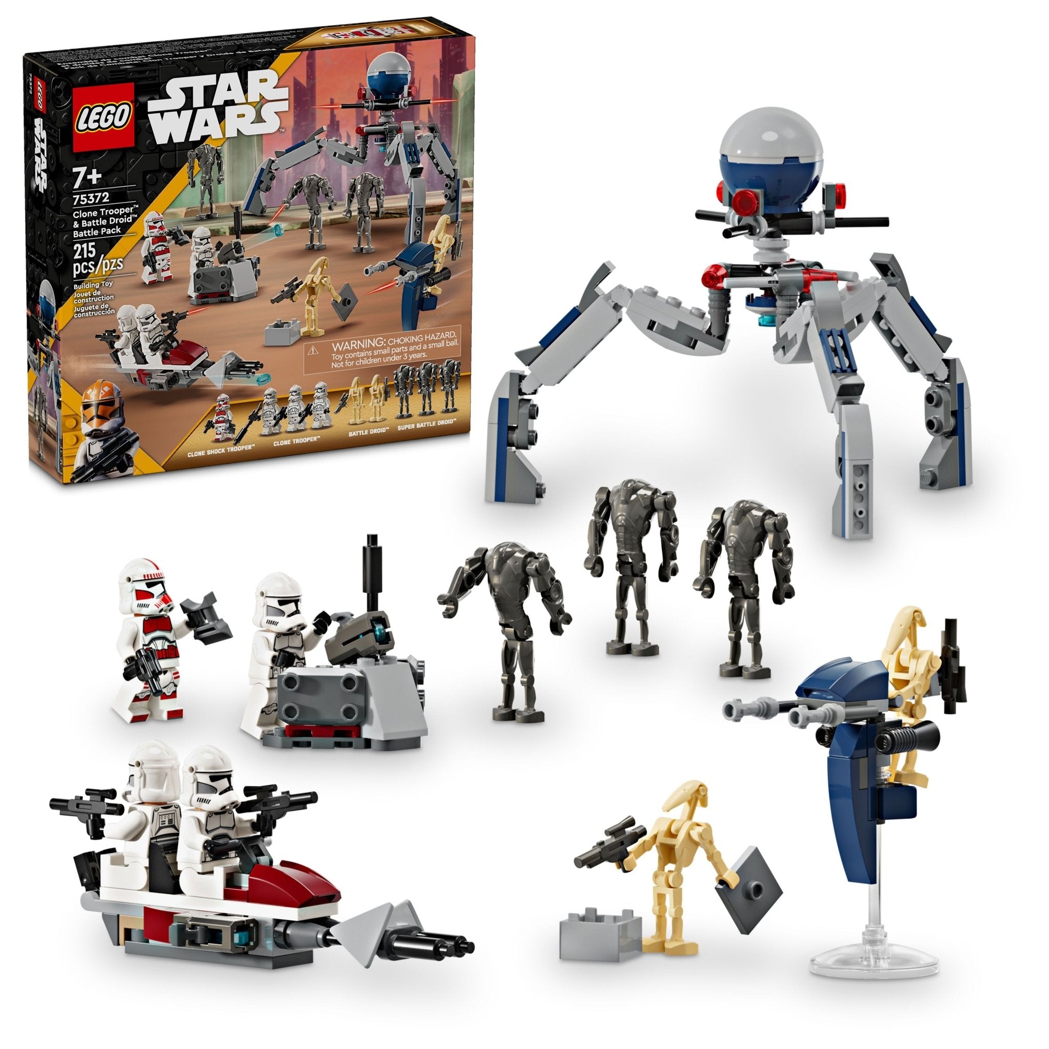 LEGO® Star WarsTM Clone TrooperTM & Battle DroidTM Battle Pack 75372