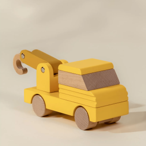 Coco Village Wooden Construction Vehicle - Tow Truck