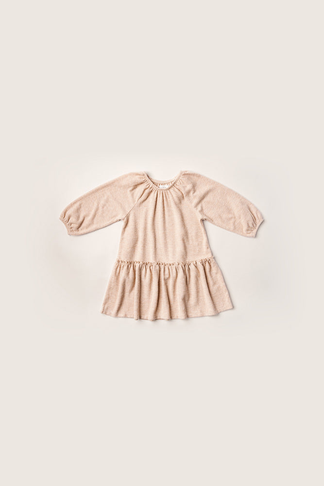 Rise Little Earthling Cozy Dress Oatmeal - Oatmeal / 18-24m