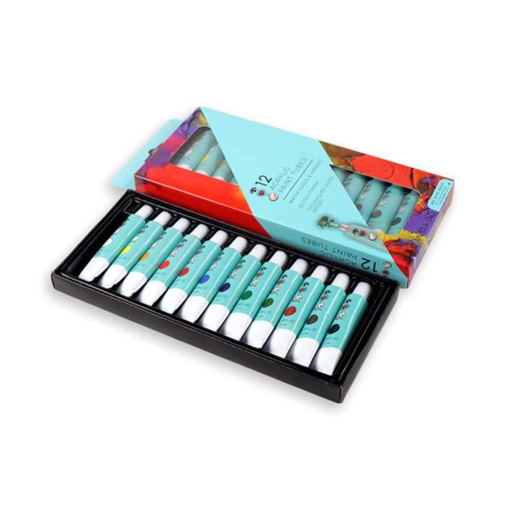 Bright Stripes iHeartArt 12 Acrylic Paint Tubes