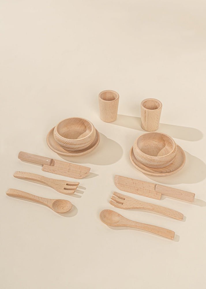 Coco Village Wooden Dinnerware Playset (12 Pcs) - Image 5
