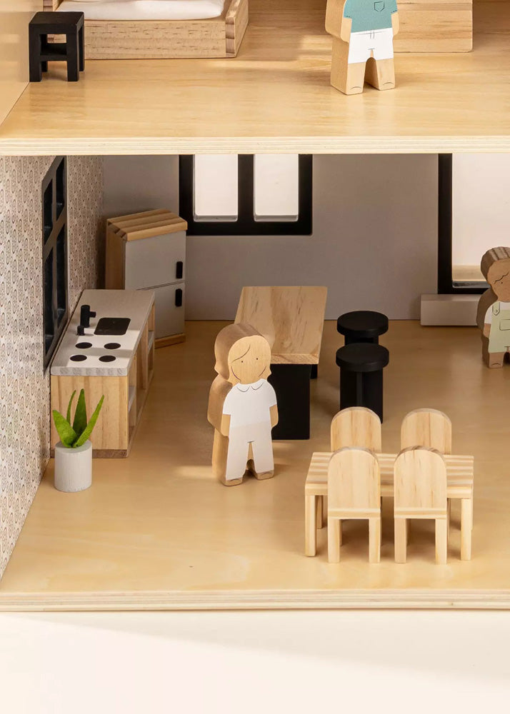 Coco Village Wooden Doll House Kitchen Furniture (12 pcs) - Image 20