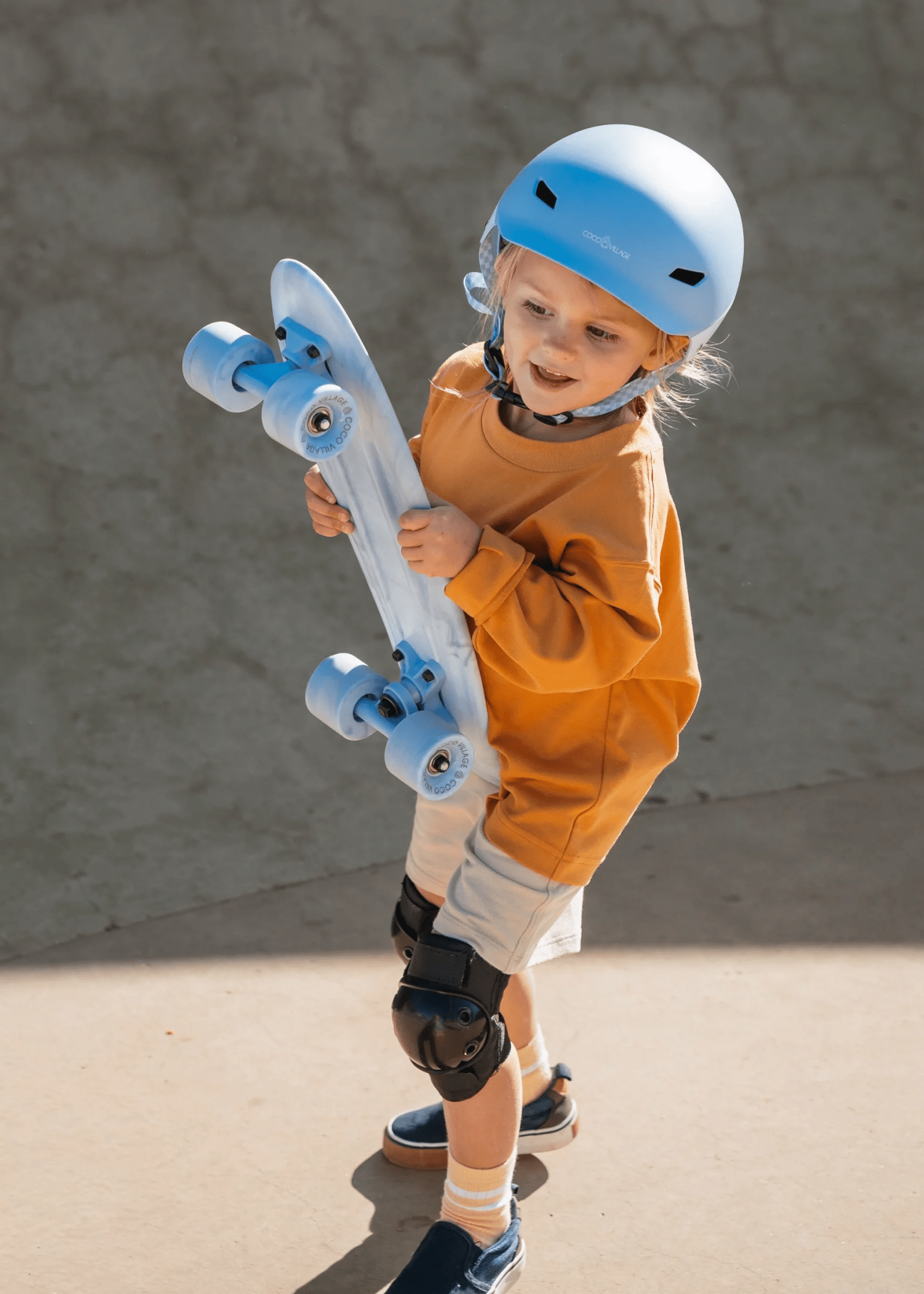 Coco Village Kids’ Pintail Cruiser Skateboard – Ocean Marble - Image 2