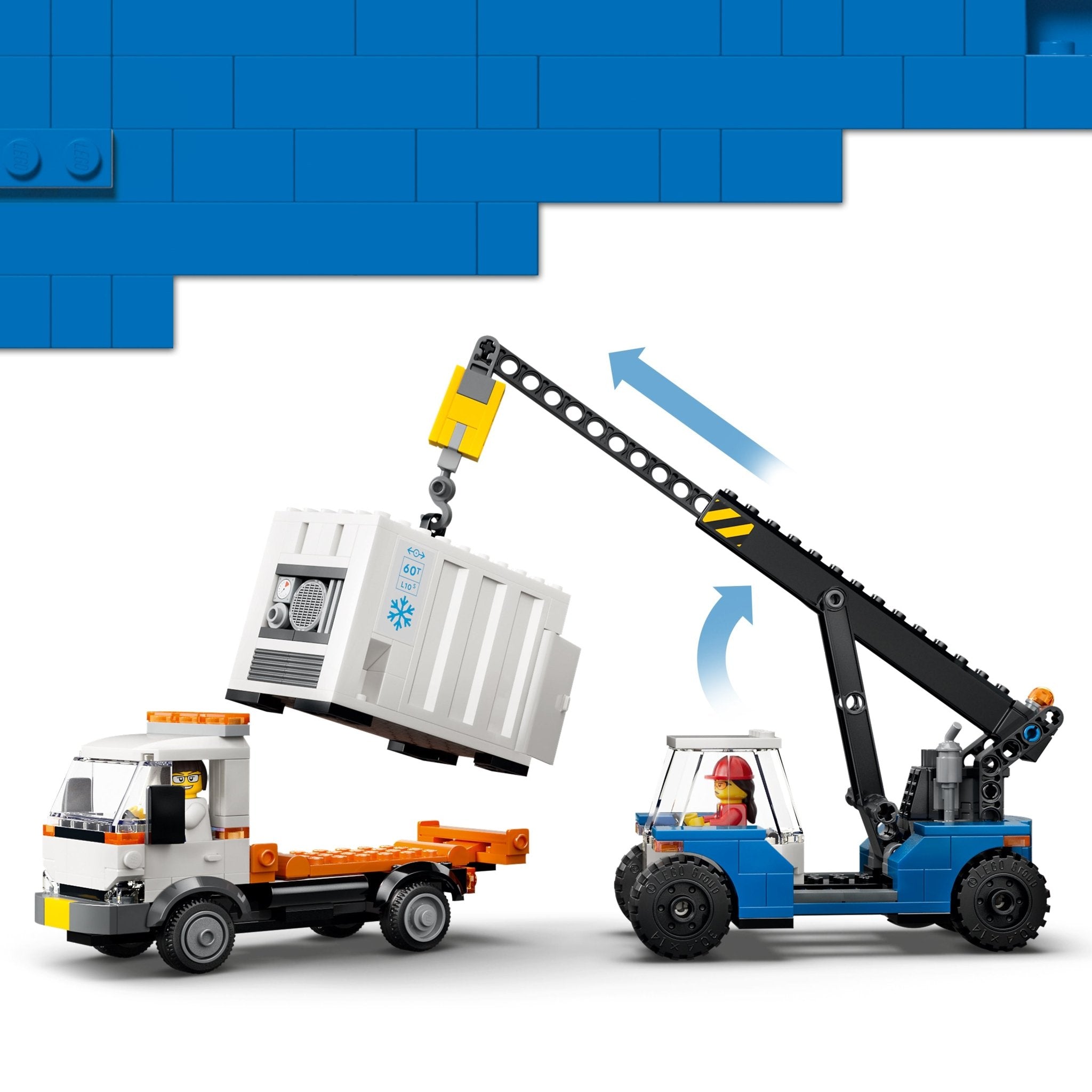 LEGO® City Harbor Freight Train with Crane & Truck 60509 - Image 3