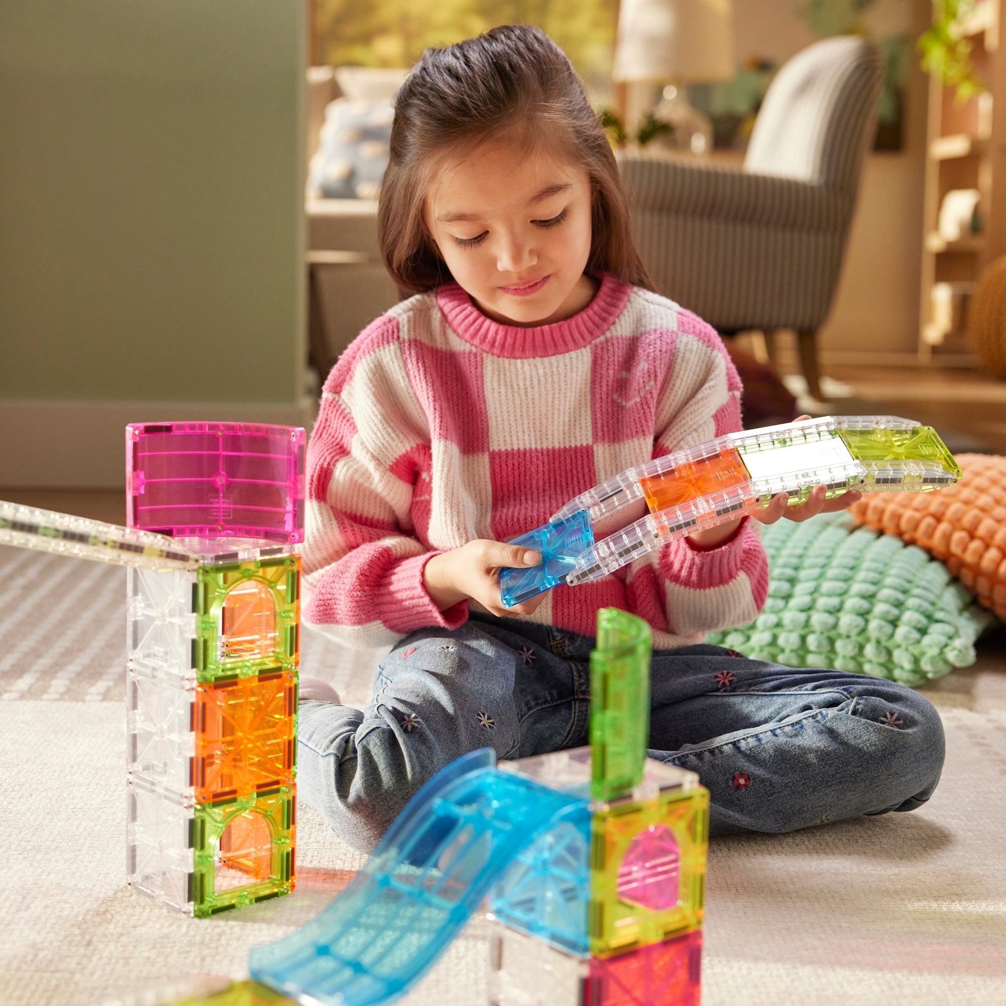 The Original MAGNA-TILES® Rail Racers Max 80-Piece - Image 8