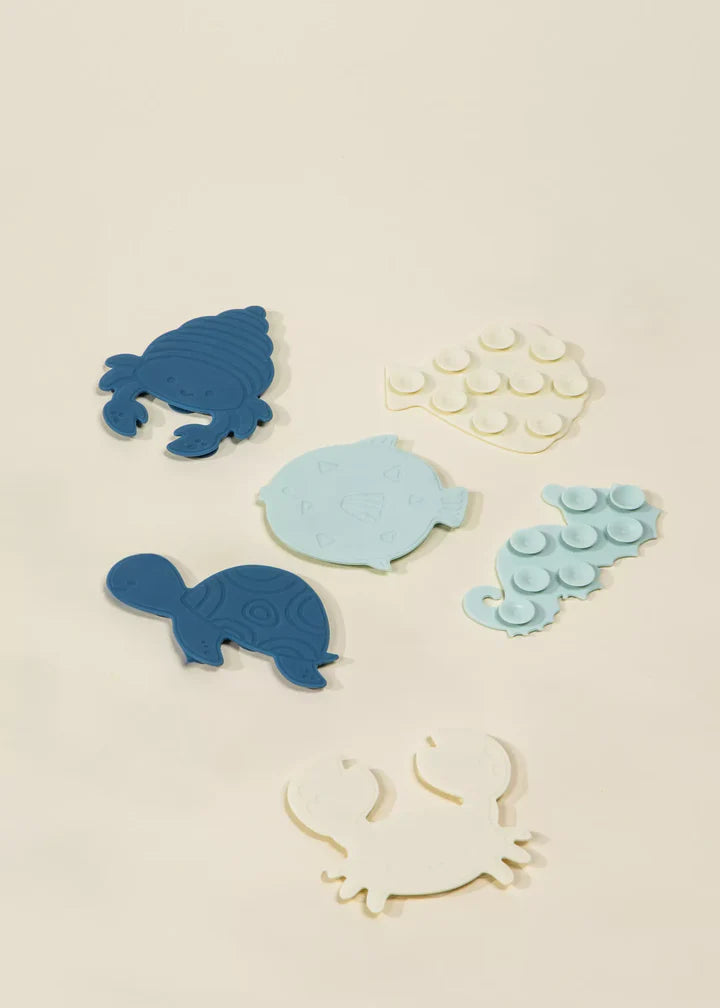 Coco Village Set of 6 Silicone Mini Bath Suction Toys - Image 2