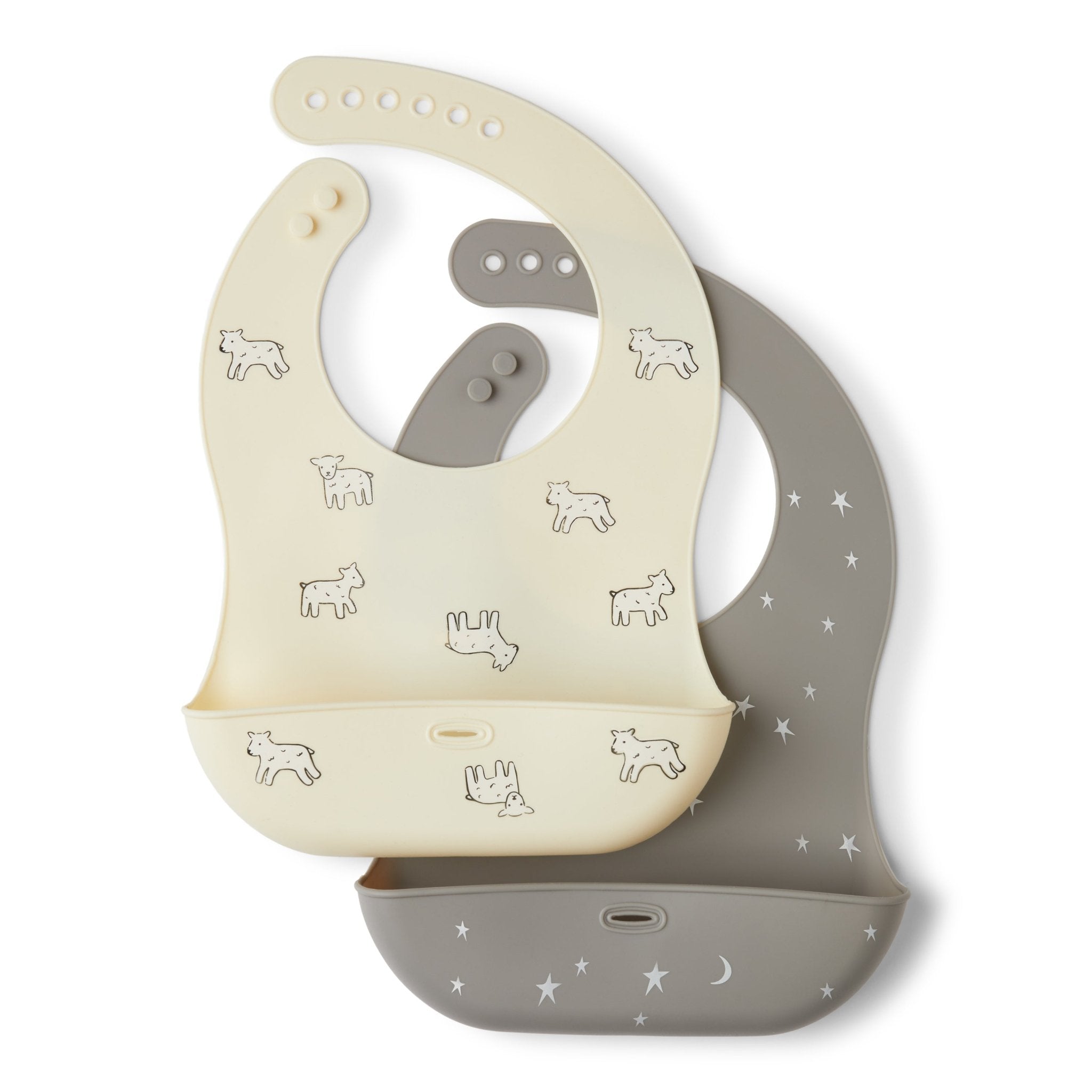 Rise Little Earthling 2-pack Silicone Bib - Dino / OS - Image 3