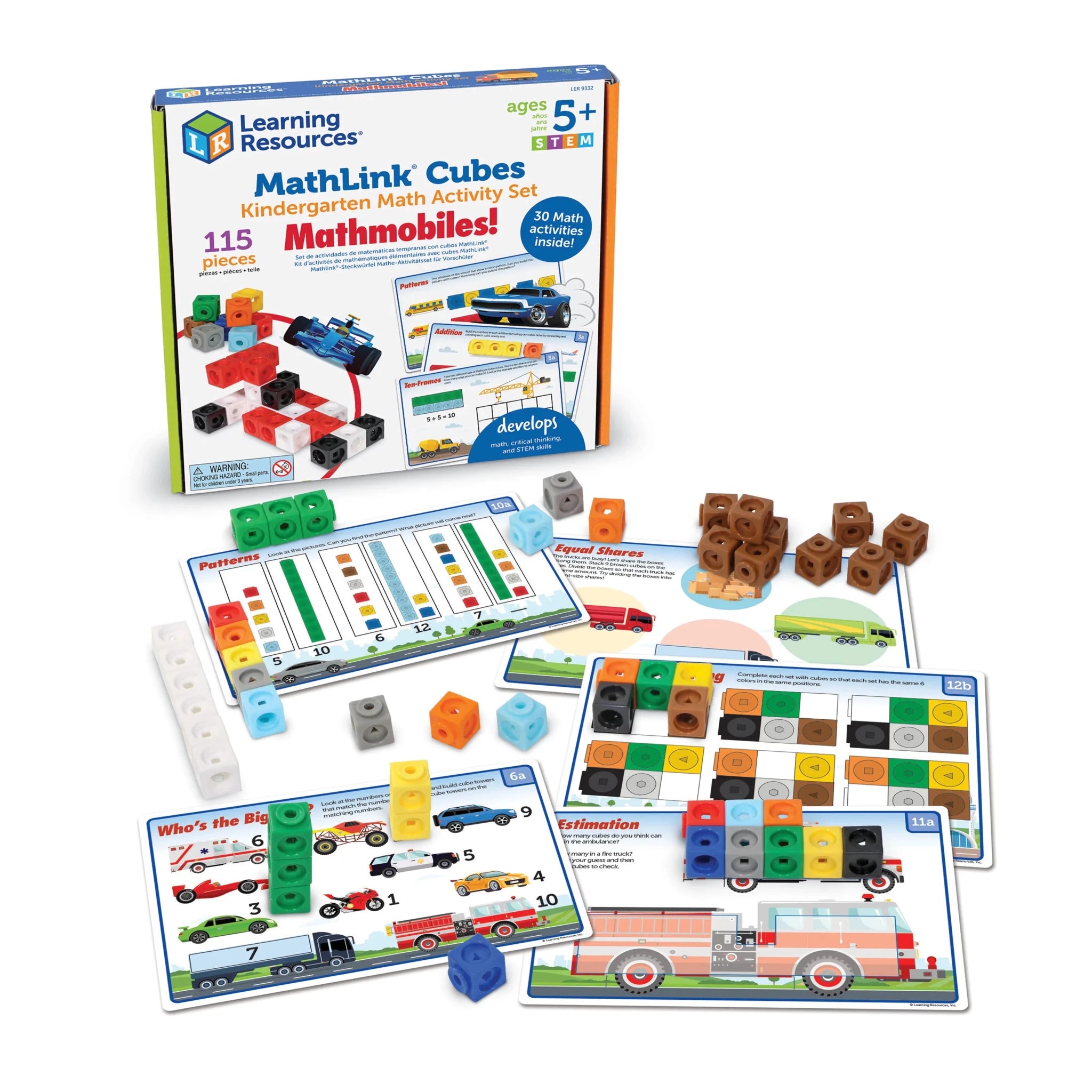 Learning Resources MathLink® Cubes Kindergarten Math Activity Set: Mathmobiles!