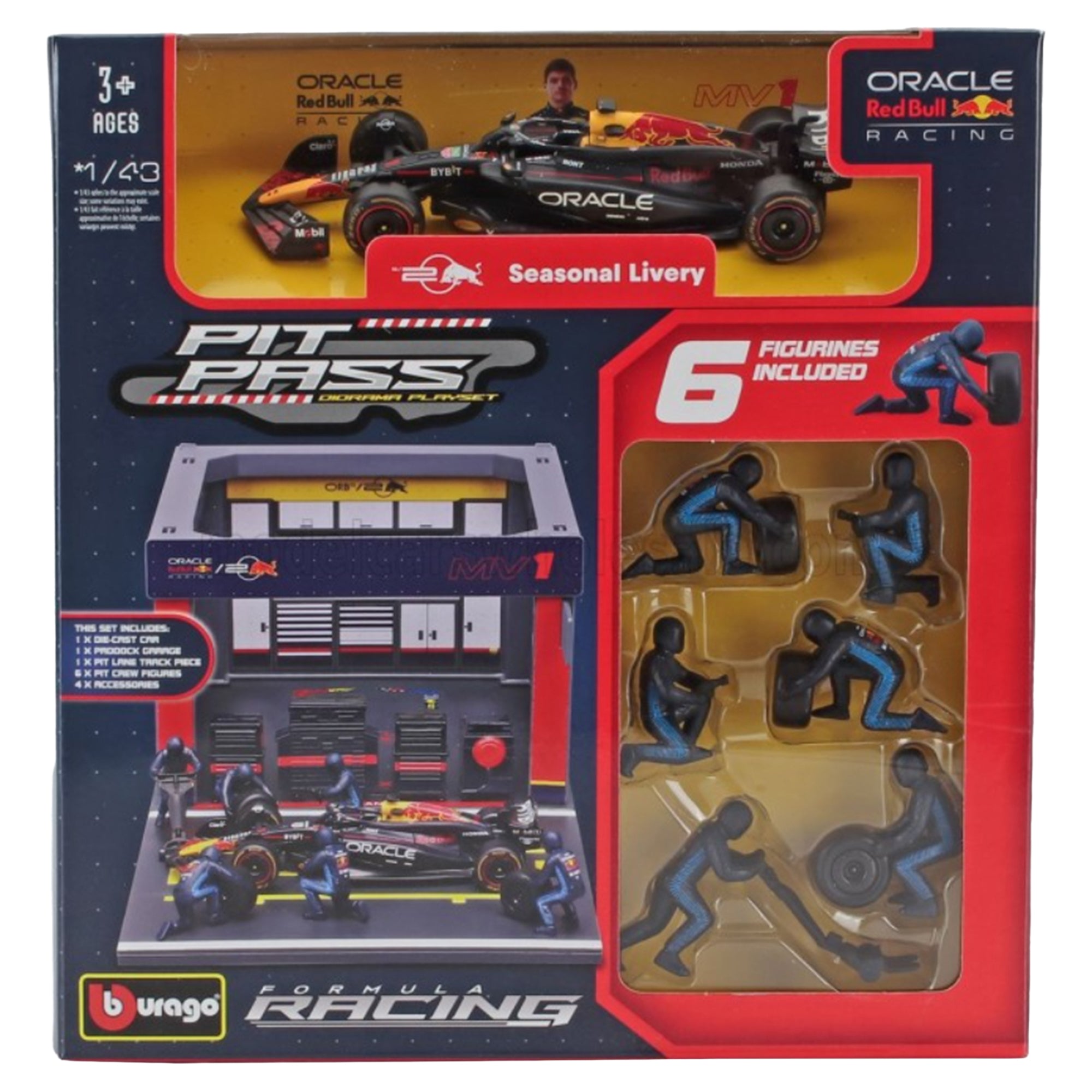 1:43 Formula Pit Pass - Red Bull Racing RB20
