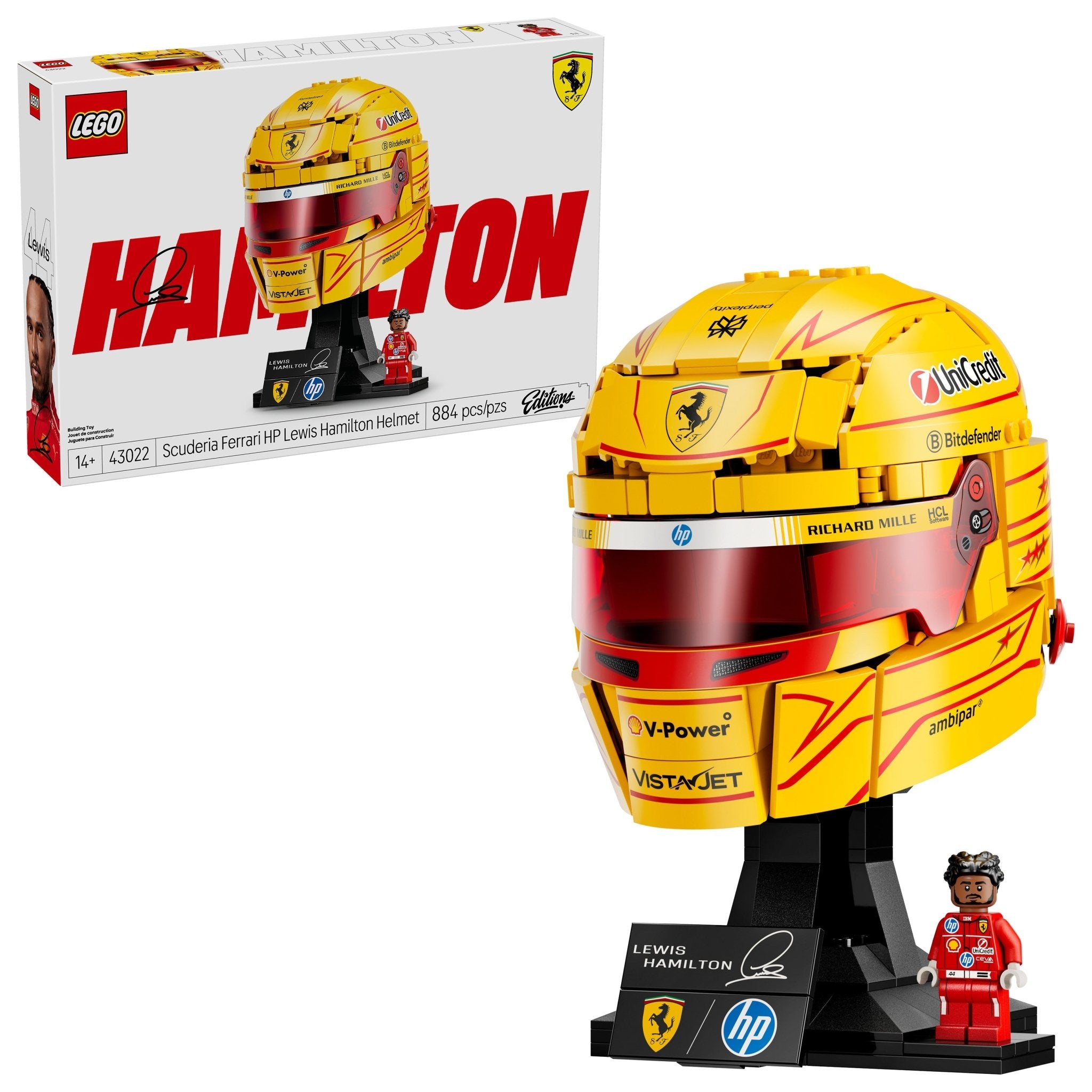 LEGO® Editions Scuderia Ferrari HP Lewis Hamilton Helmet 43022