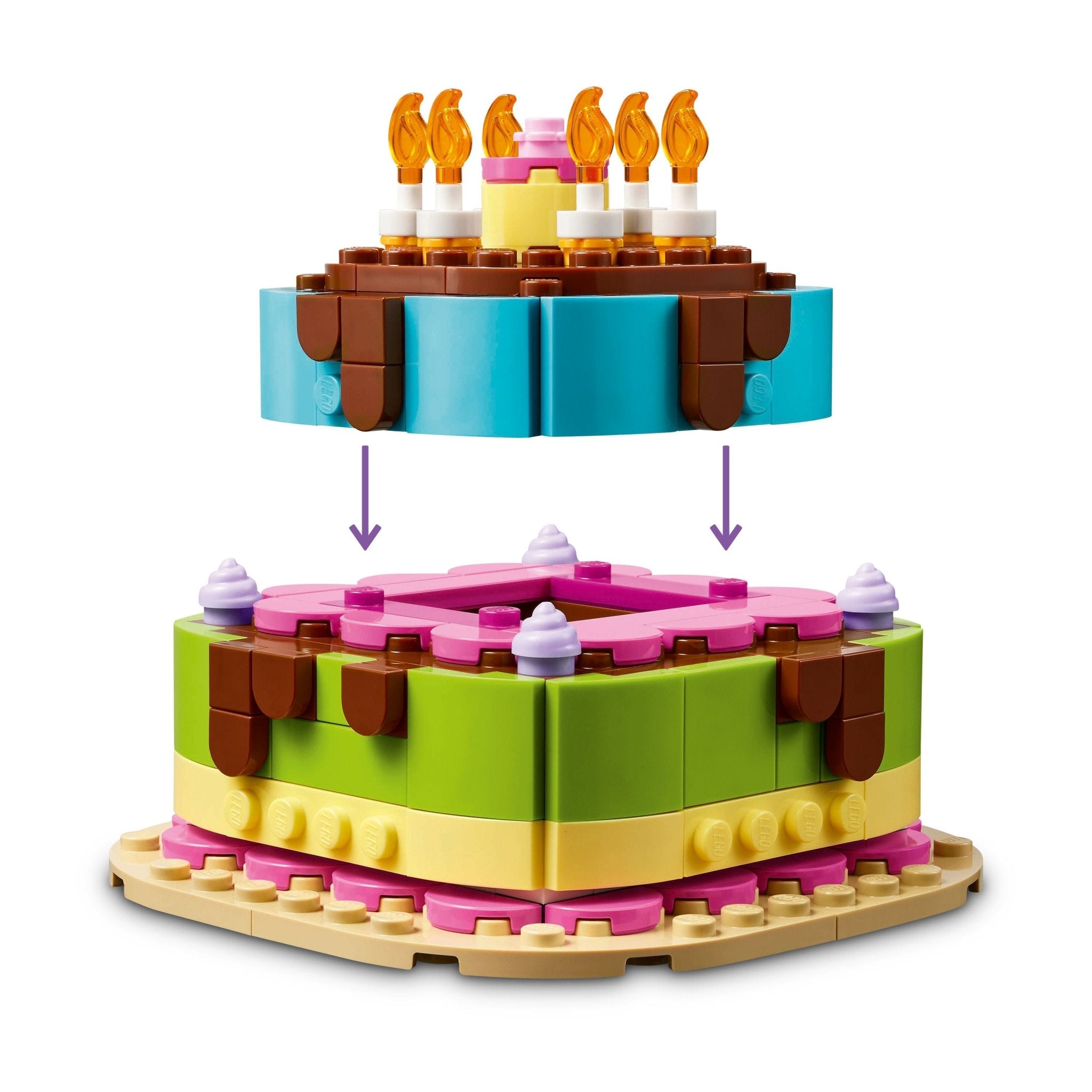 LEGO® Birthday Party Cake Craft for Kids 40815 - Image 3