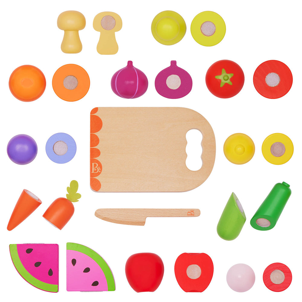 B.Toys Wooden Fruits & Vegetable Playset - Image 2