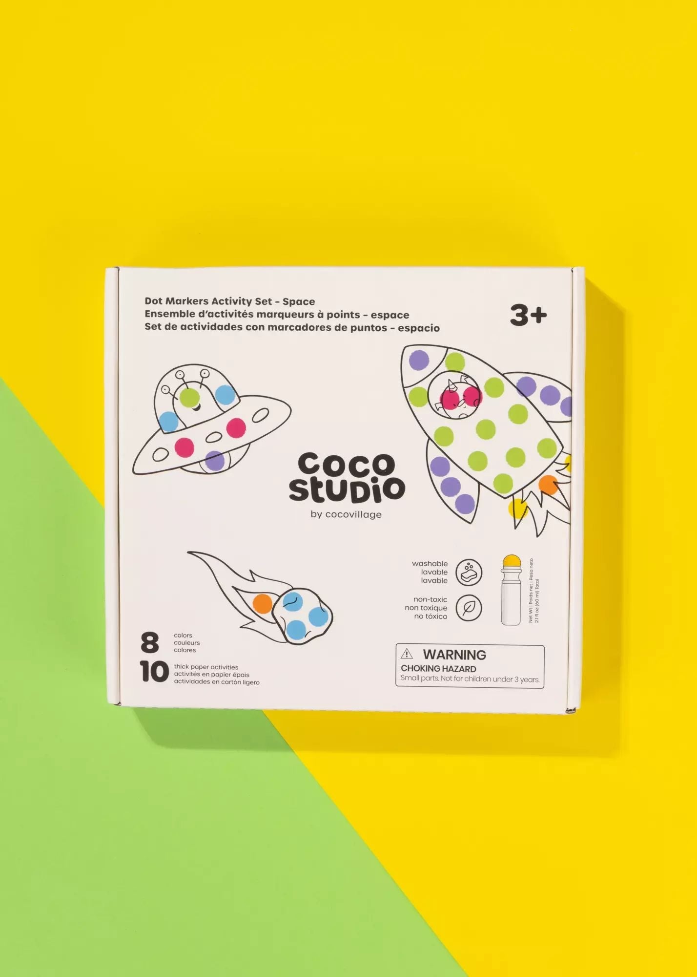 Coco Village Dot Markers Activity Set – Space (8 Colors)