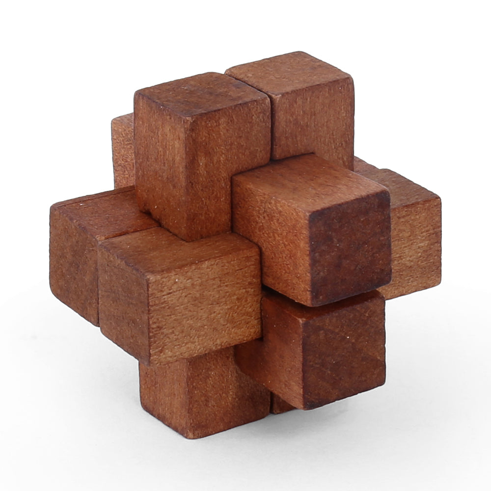 Made By Mastermind Toys Mastermind Toys 3D Mini Wooden Classic Cross Puzzle - Image 4