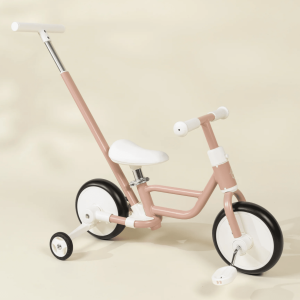 Coco Village 4-in-1 Tricycle with Push Handle & Training Wheels - Petunia