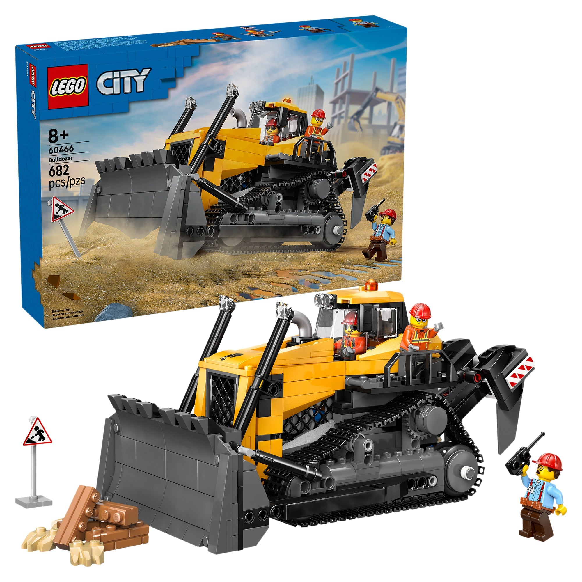 LEGO® City Yellow Bulldozer 60466