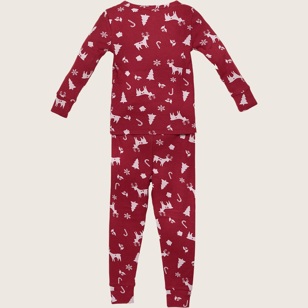 rise little earthling Holiday Sleep Set TGHSL00 - Dark Green / 4y - Image 15
