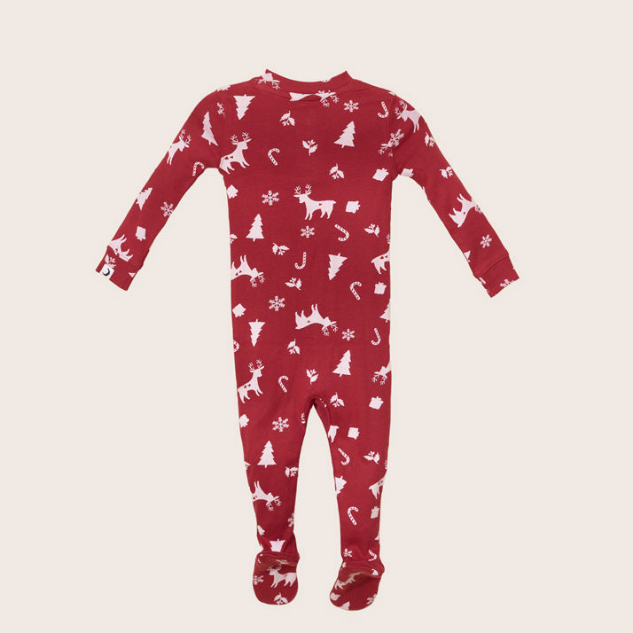 rise little earthling Holiday Sleeper BUHSL00 - Red Stripe / 0-3m - Image 7