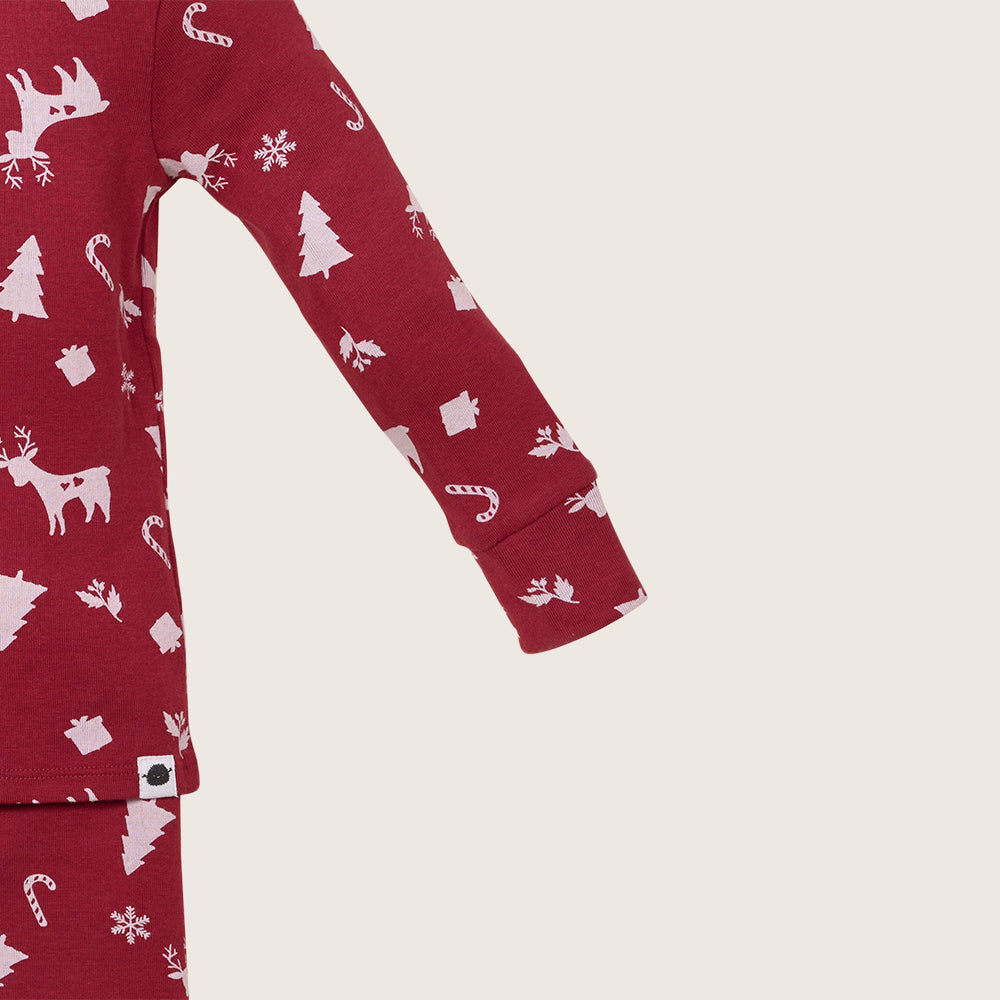 rise little earthling Holiday Sleep Set TGHSL00 - Dark Green / 4y - Image 14
