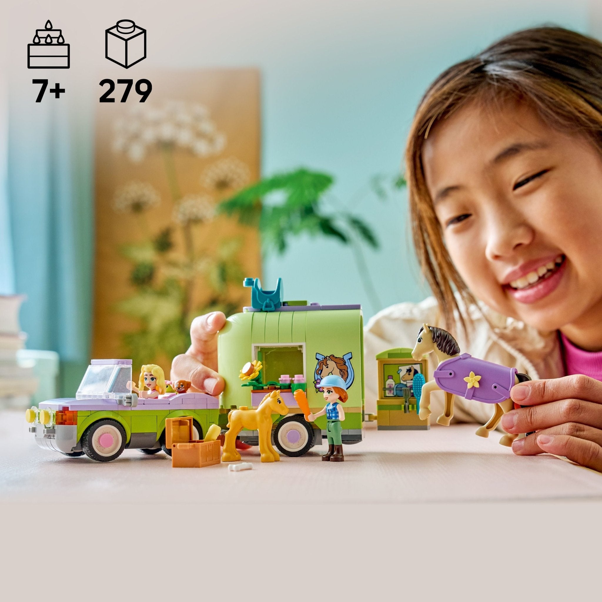 LEGO® Friends LEGO® Horse & Baby Foal Trailer 42695 - Image 2