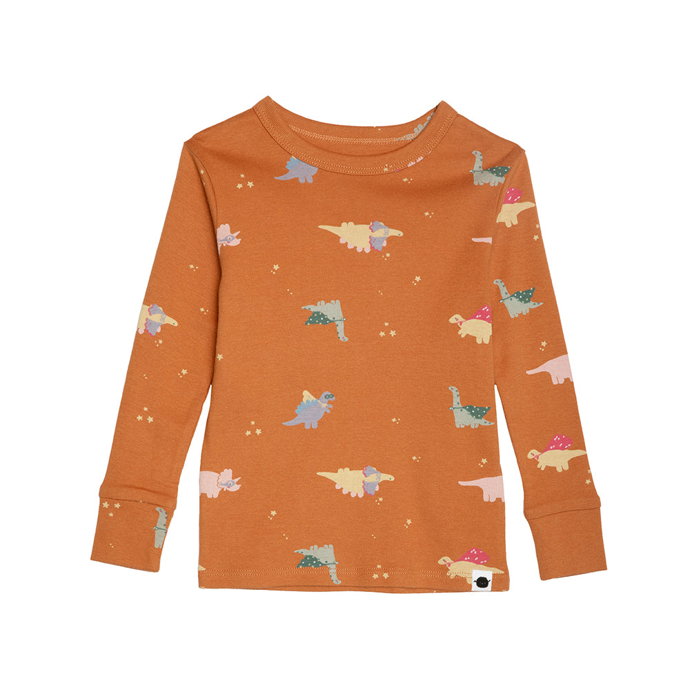 rise little earthling Long Sleeve 2 Piece Sleep Set TGFSL00 - Hazel Dino / 18-24M - Image 9