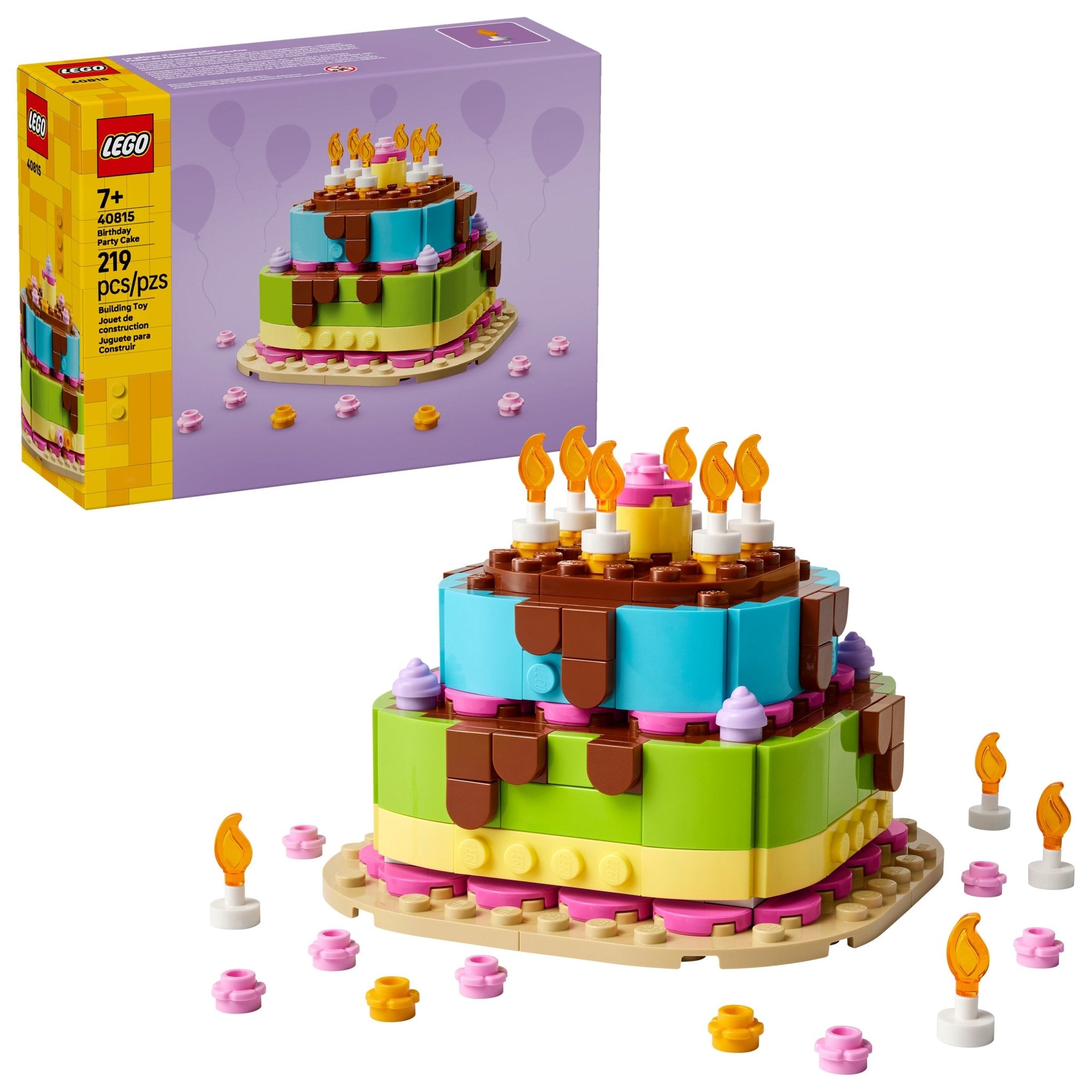 LEGO® Birthday Party Cake Craft for Kids 40815