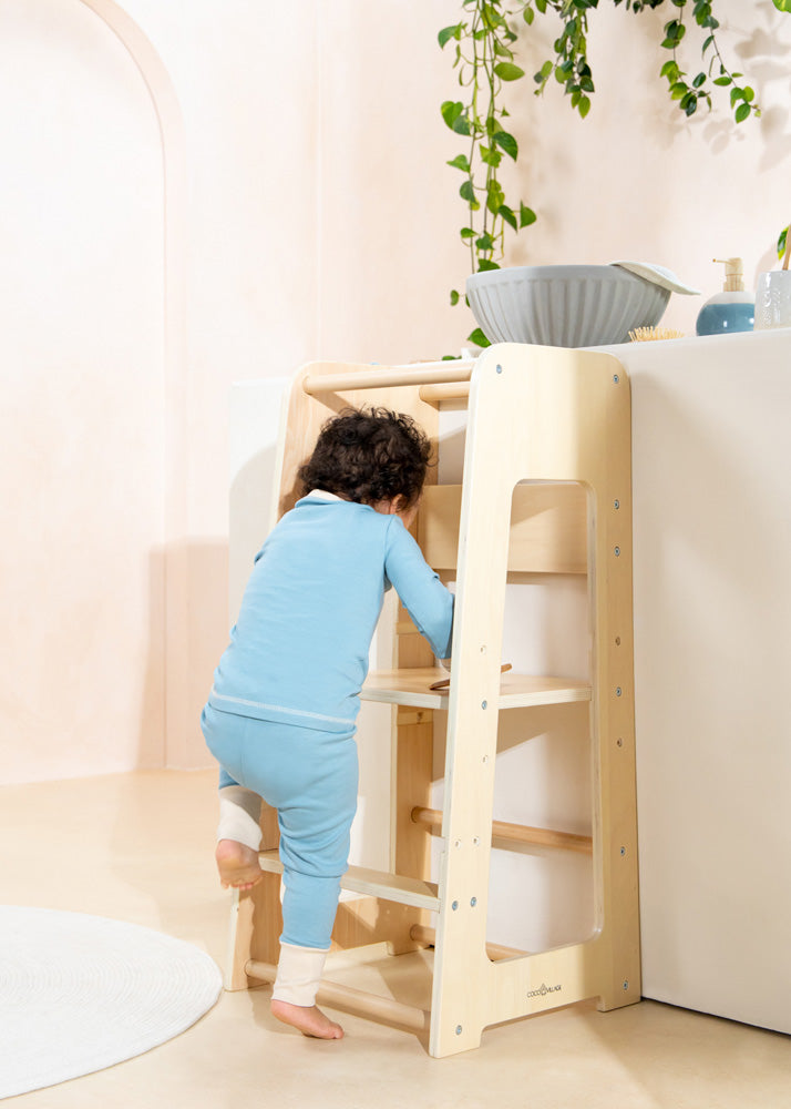 Coco Village Educational Tower - Natural Wood - Image 20