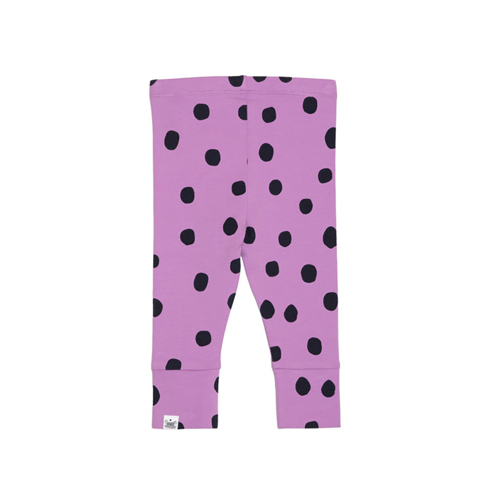 rise little earthling Cuffed Legging BGFKB07 - Violet Dots / 9-12m - Image 4