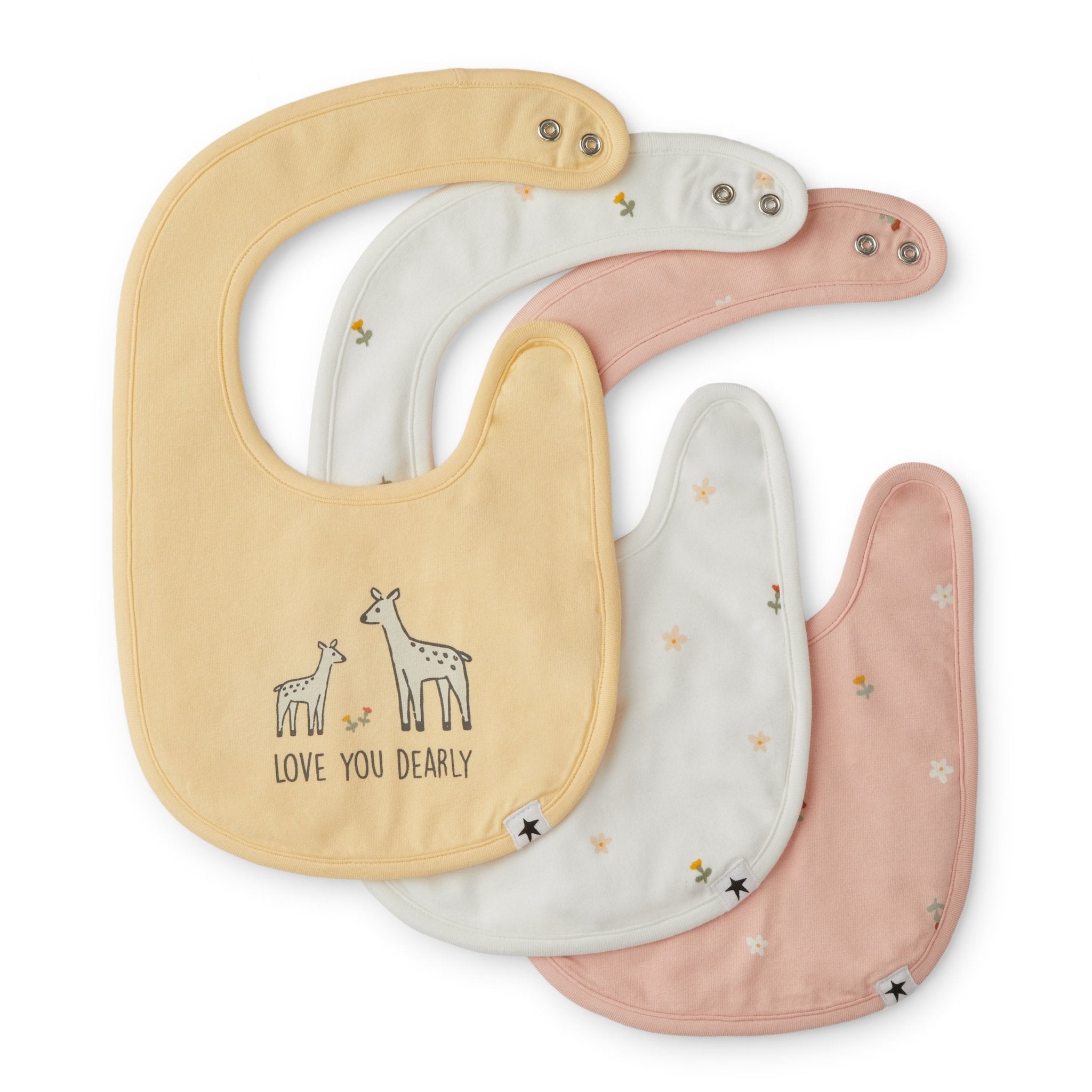 Rise Little Earthling 3-Pack Starter Bib - Harbour Grey / OS - Image 2