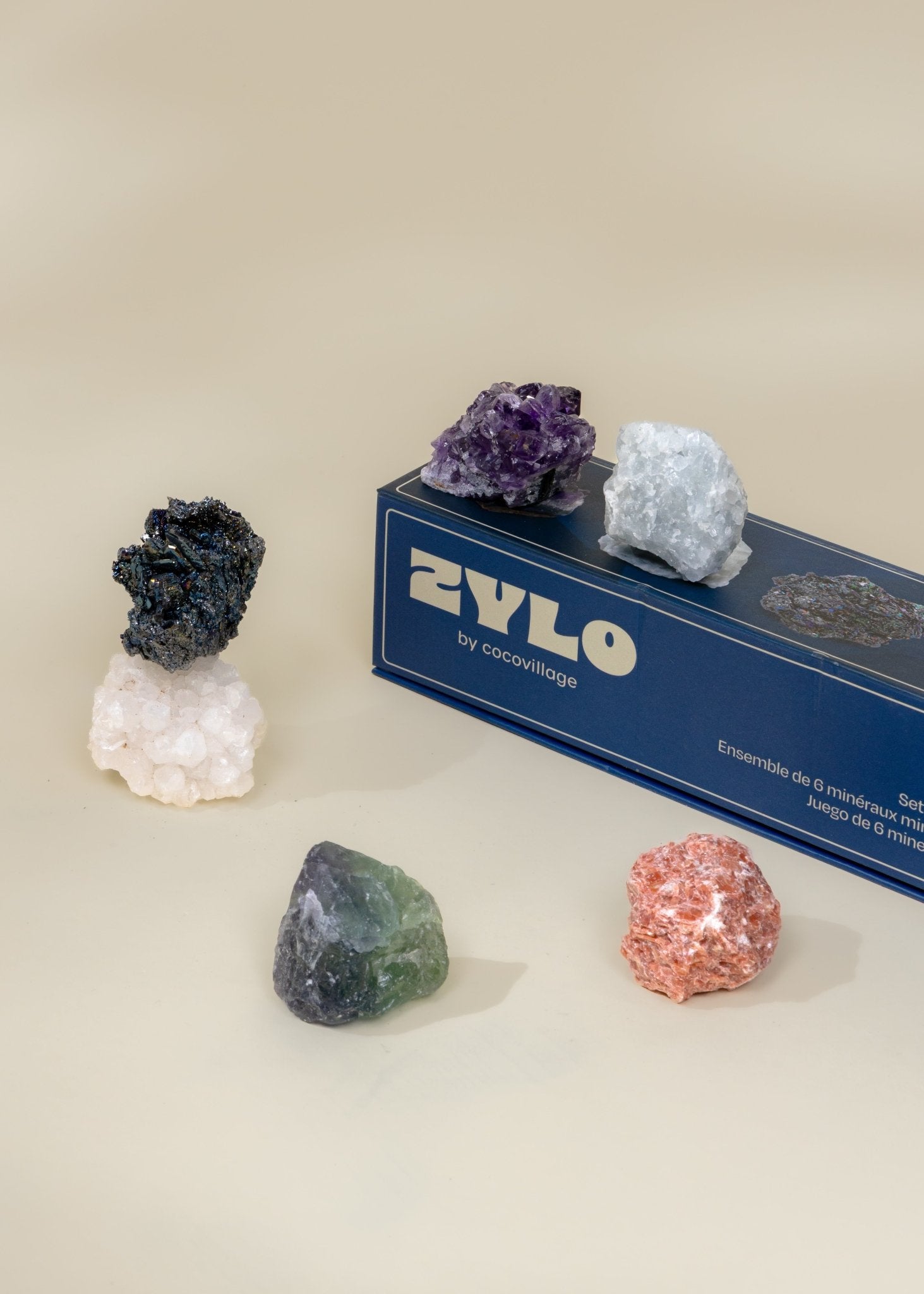 Coco Village Set of 6 collectible Minerals - Mystic Pebbles - Image 4