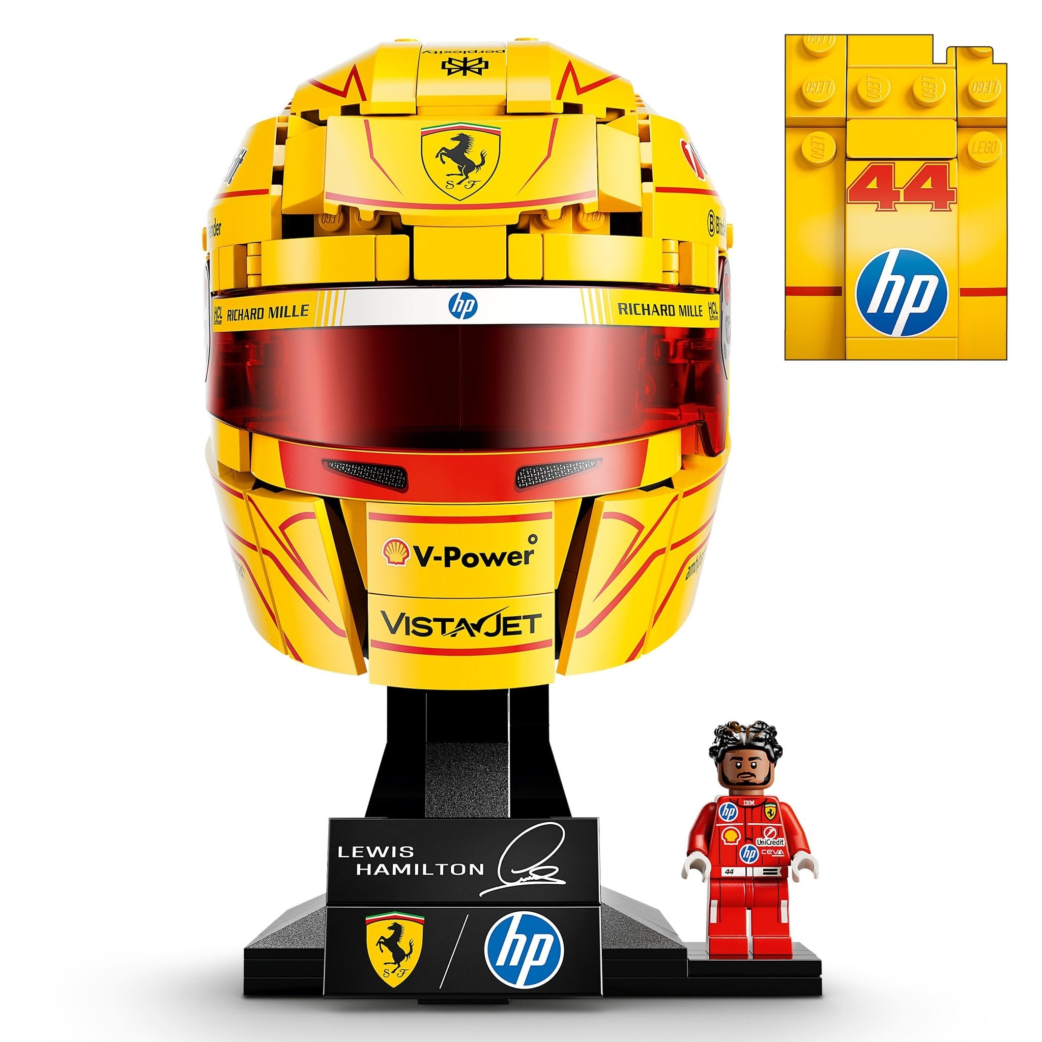 LEGO® Editions Scuderia Ferrari HP Lewis Hamilton Helmet 43022 - Image 4