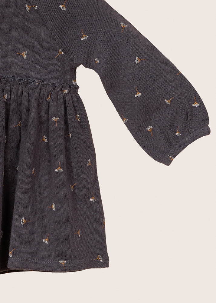 rise little earthling Empire Waist Dress - Obsidian / 9-12m - Image 2
