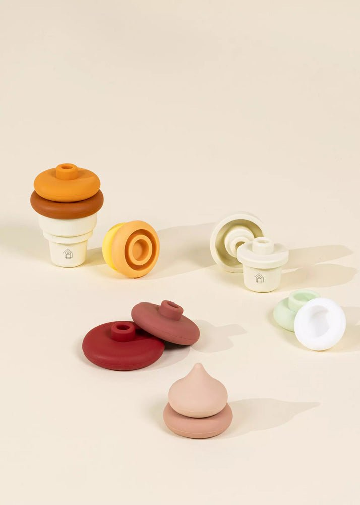 Coco Village 3 Sets of Silicone Stackable IceCream Cones 18 pcs - Image 3