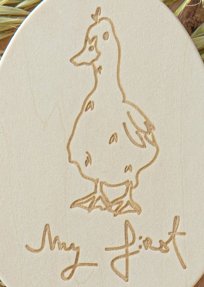 Coco Village Baby Milestone Wooden Plate - My First Easter - Image 2