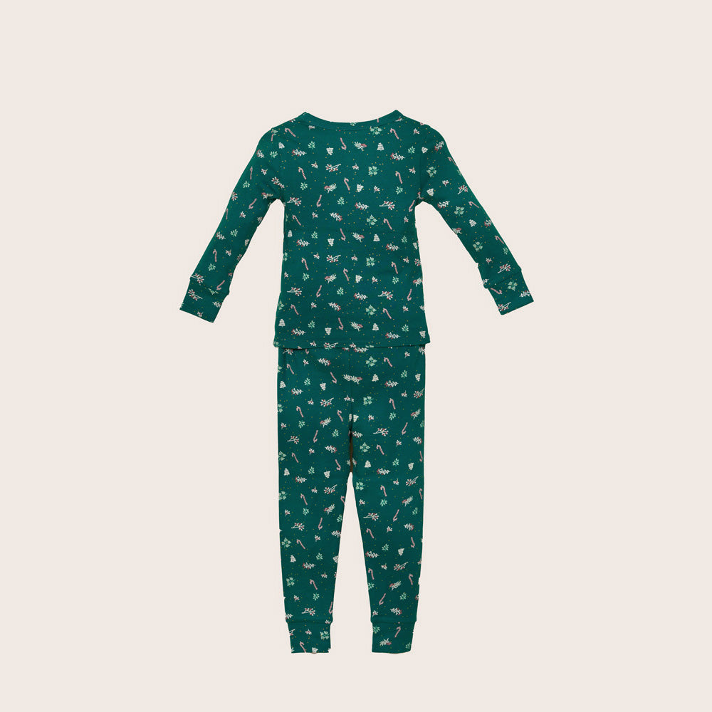 rise little earthling Holiday Sleep Set TGHSL00 - Dark Green / 4y - Image 6