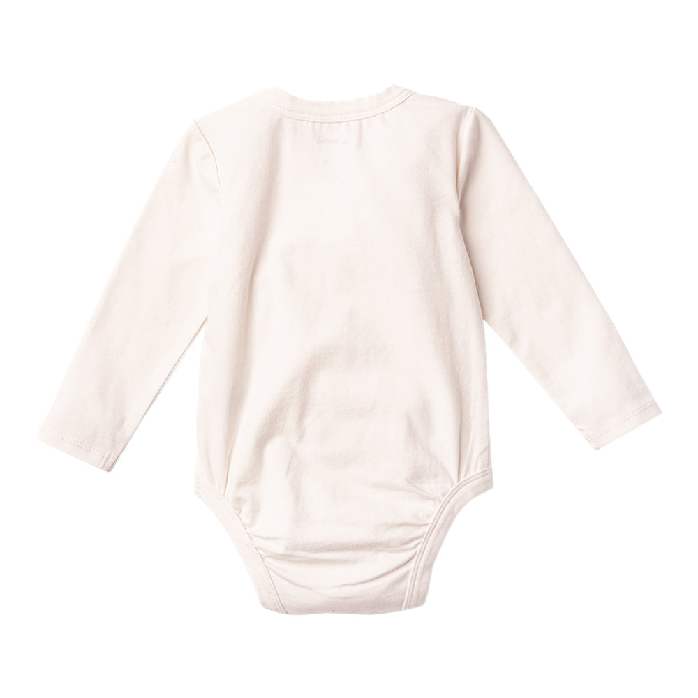 Ms.Rachel Long Sleeve Bodysuit - White/Blue / 6-9m - Image 5