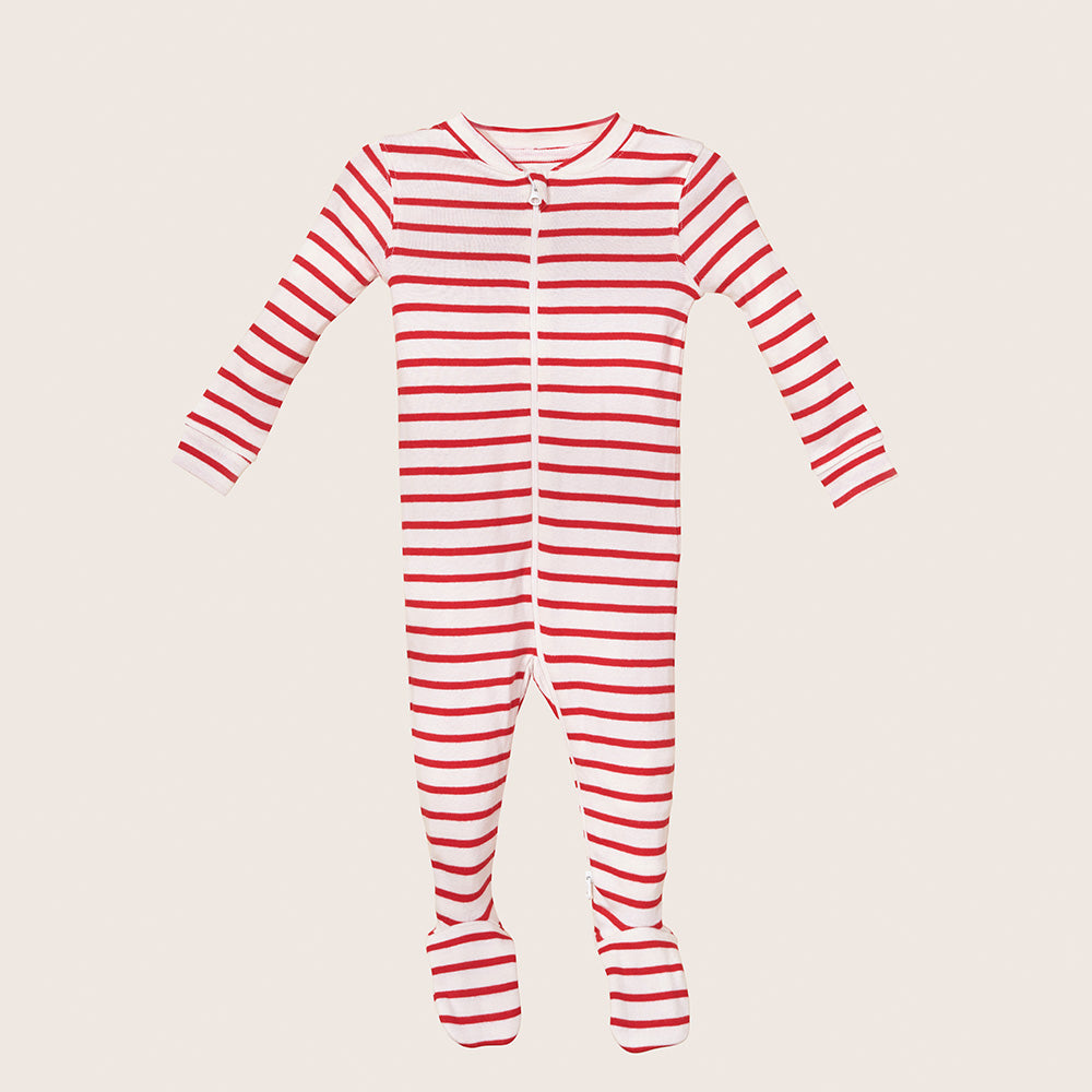 rise little earthling Holiday Sleeper BUHSL00 - Red Stripe / 0-3m - Image 12
