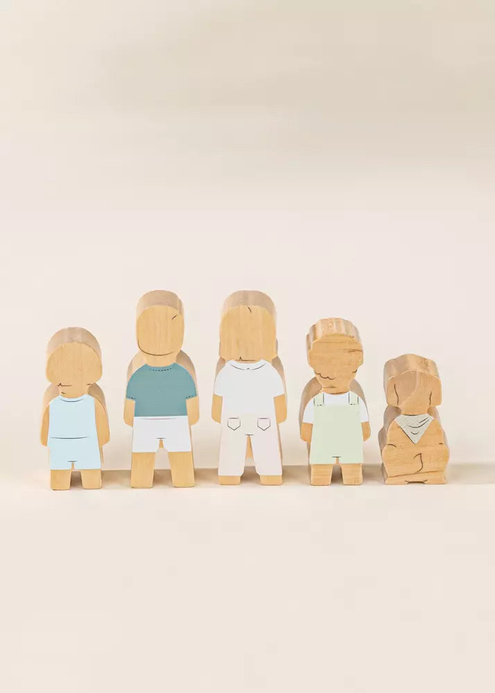 Coco Village Set of 5 Family Wooden Dollhouse characters - Image 13