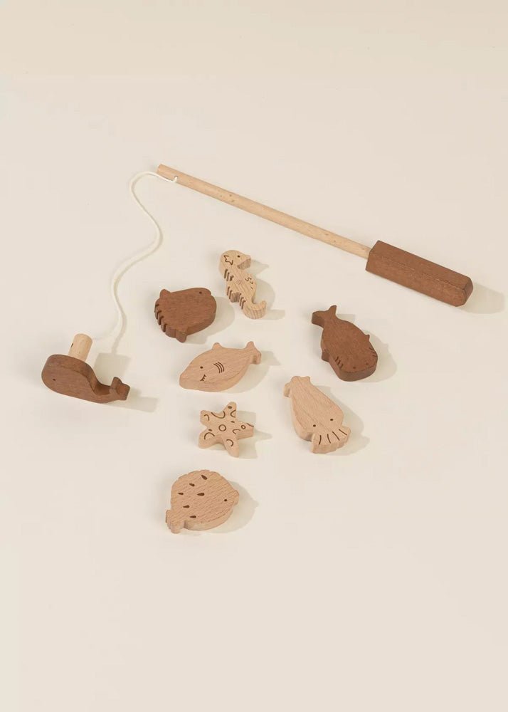 Coco Village Wooden Fishing Game with Bag - Image 6