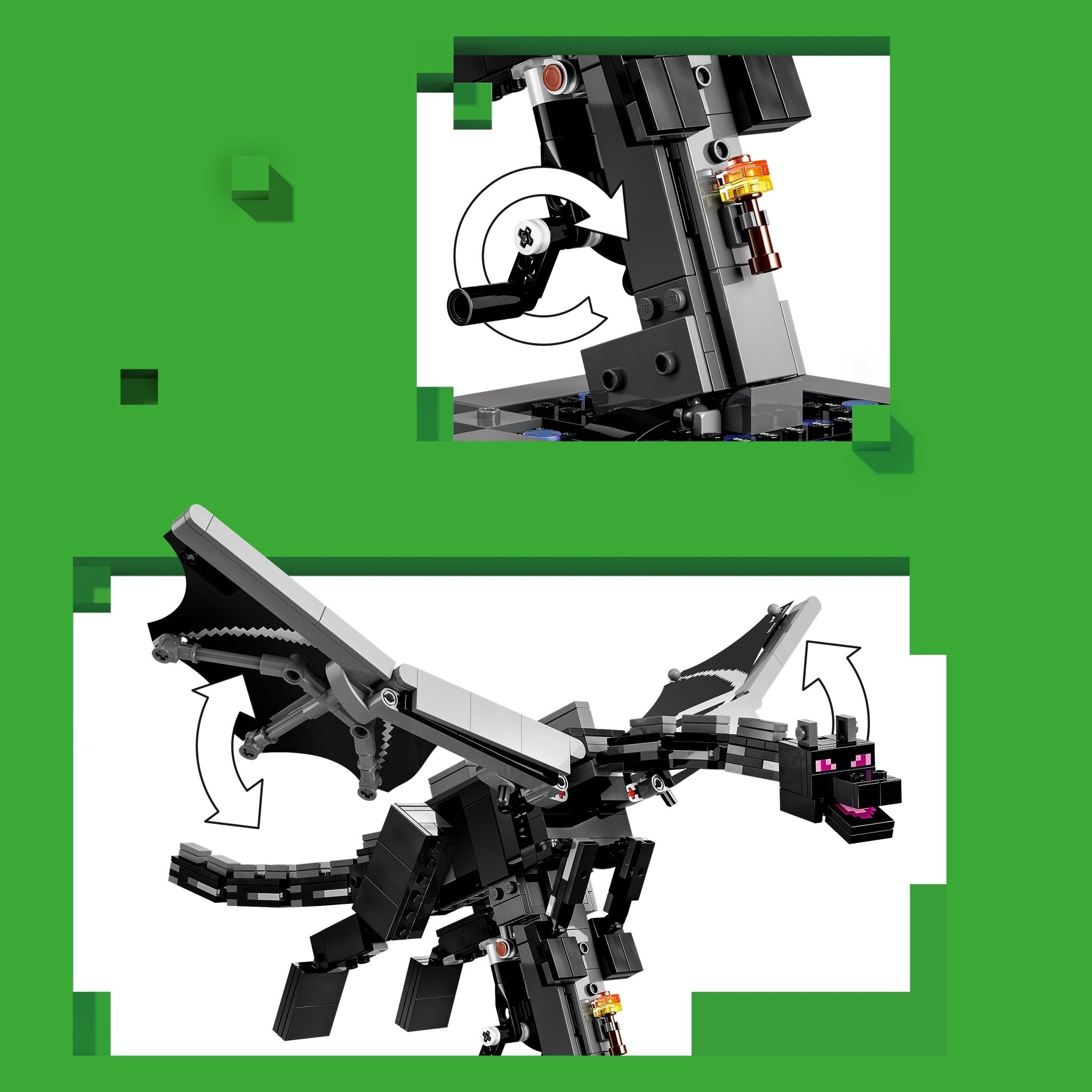LEGO® Minecraft The Ender Dragon Building Toy 21595 - Image 5