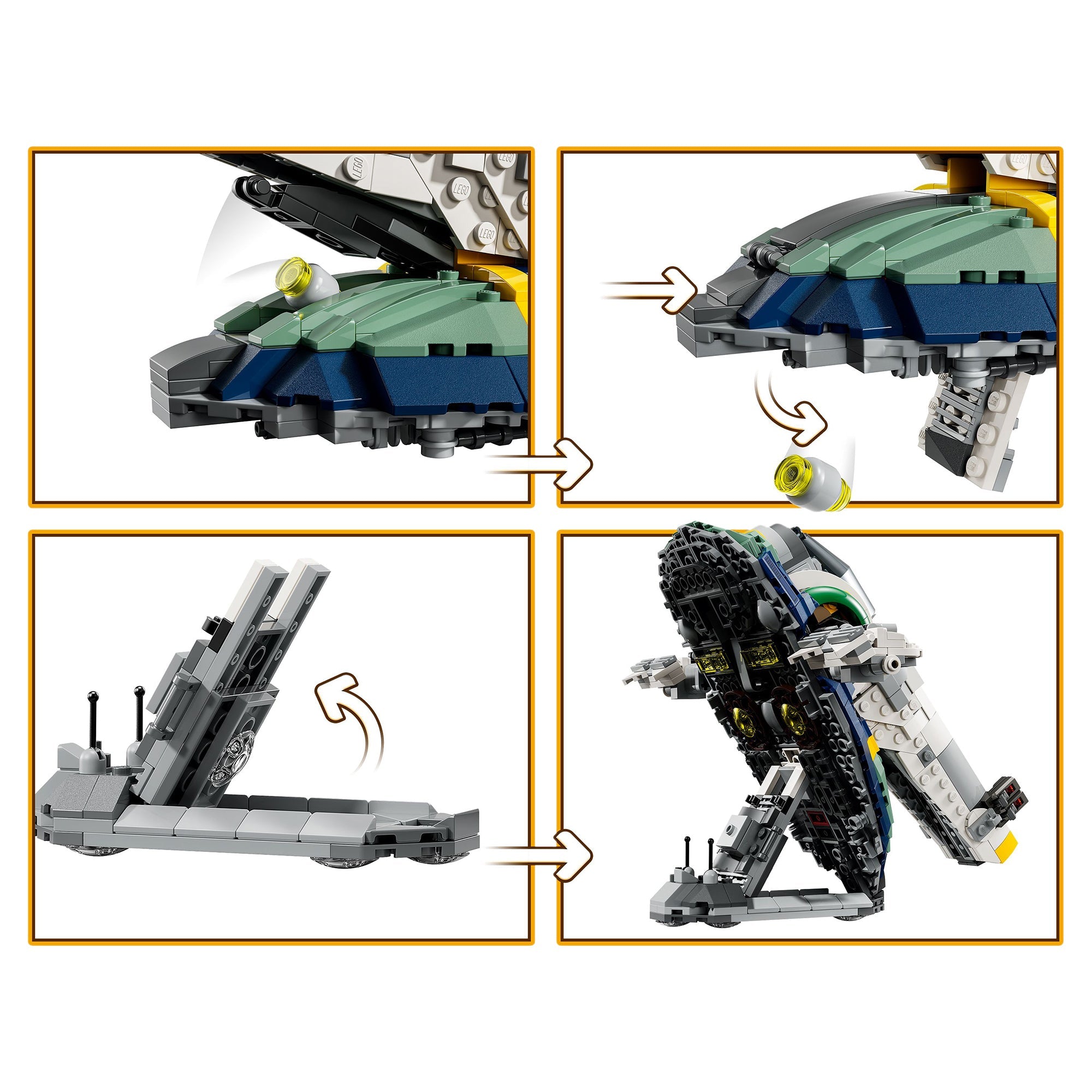 LEGO® Star Wars: Attack of the ClonesTM Jango Fett’s Starship Set 75433 - Image 4