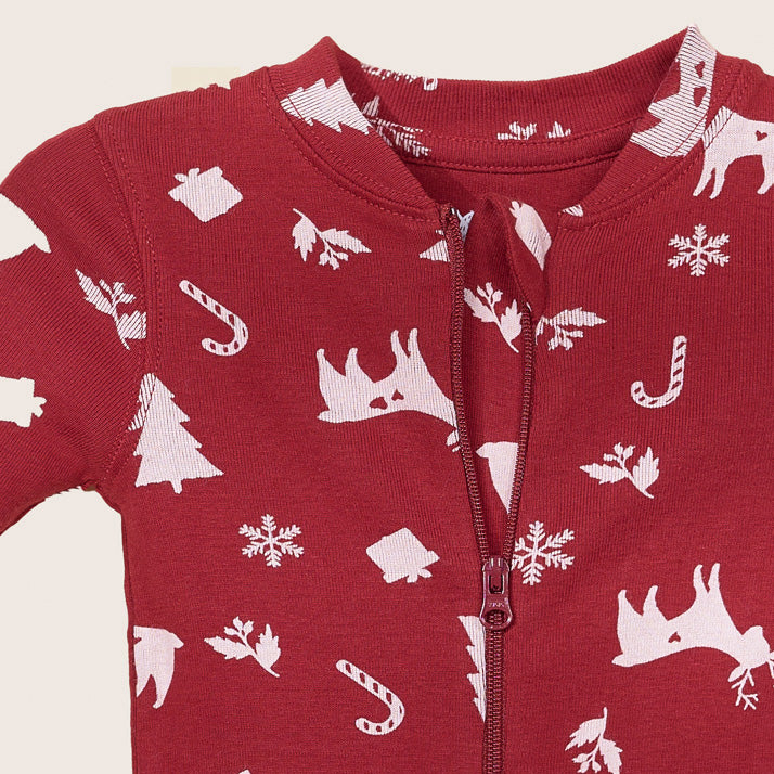 rise little earthling Holiday Sleeper BUHSL00 - Red Stripe / 0-3m - Image 6