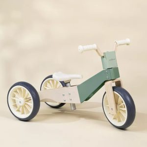 Coco Village Seafoam 3-in-1 Wooden Balance Bike