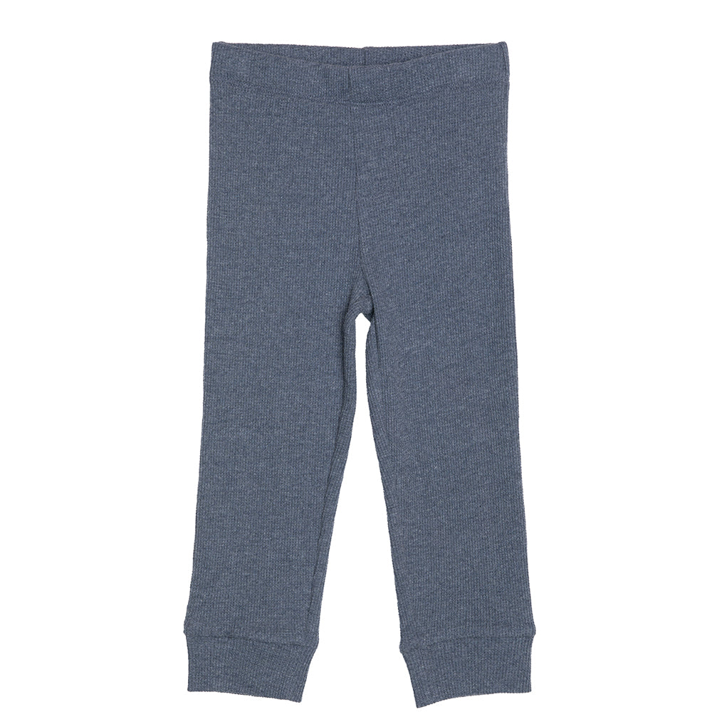 Rise Little Earthling Waffle Legging - Charcoal / 2-3y