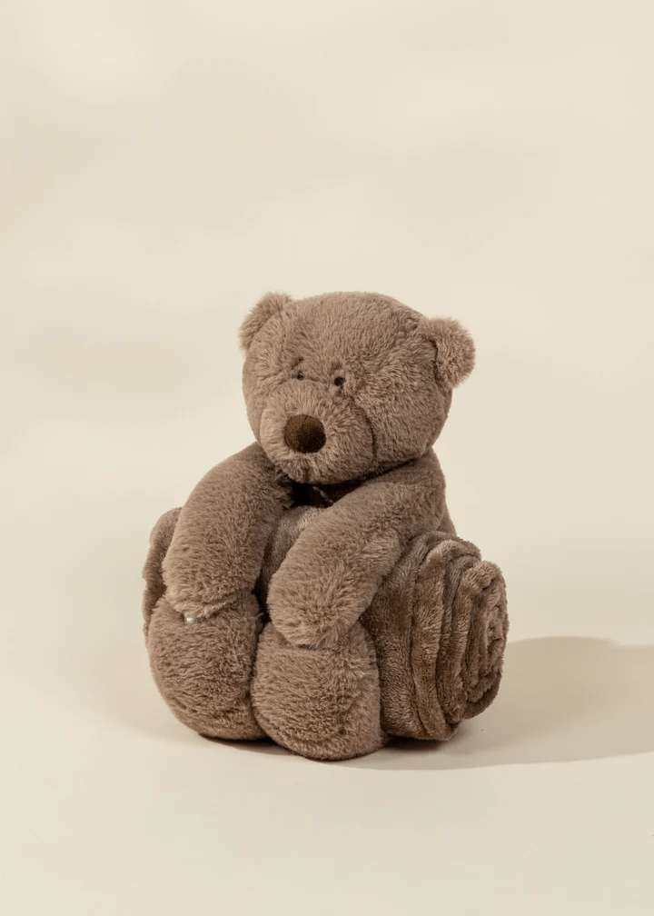 Coco Village Bear Plush Toy & Snuggling Blanket - Image 2