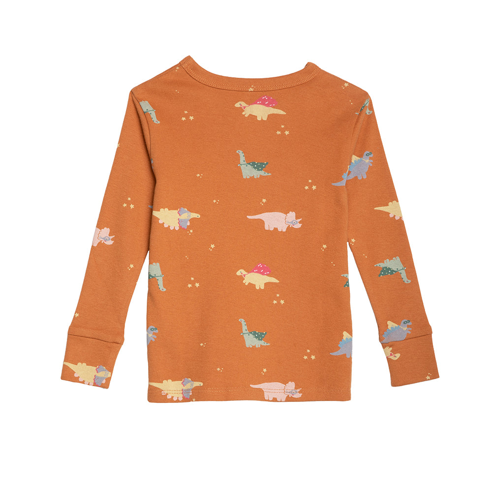 rise little earthling Long Sleeve 2 Piece Sleep Set TGFSL00 - Hazel Dino / 18-24M - Image 8